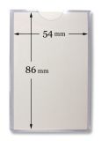Ausweishlle 54 x 86 mm im Taschenformat mit Fingereingriff - 1
