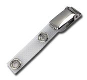 Clip aus Metall mit textilverstrkter Lasche - 100 Stck