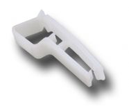 Clip / Klammer aus weiem Plastik - 100 Stck