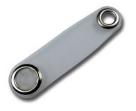 Lasche aus milchigem Kunststoff mit Aufhngeloch - 100 Stck